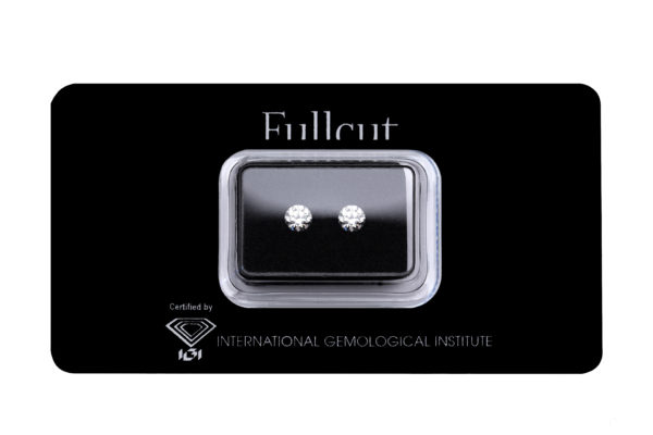 Fullcut blister due diamanti taglio brillante da 0.50 carati l'uno - Foto prodotto